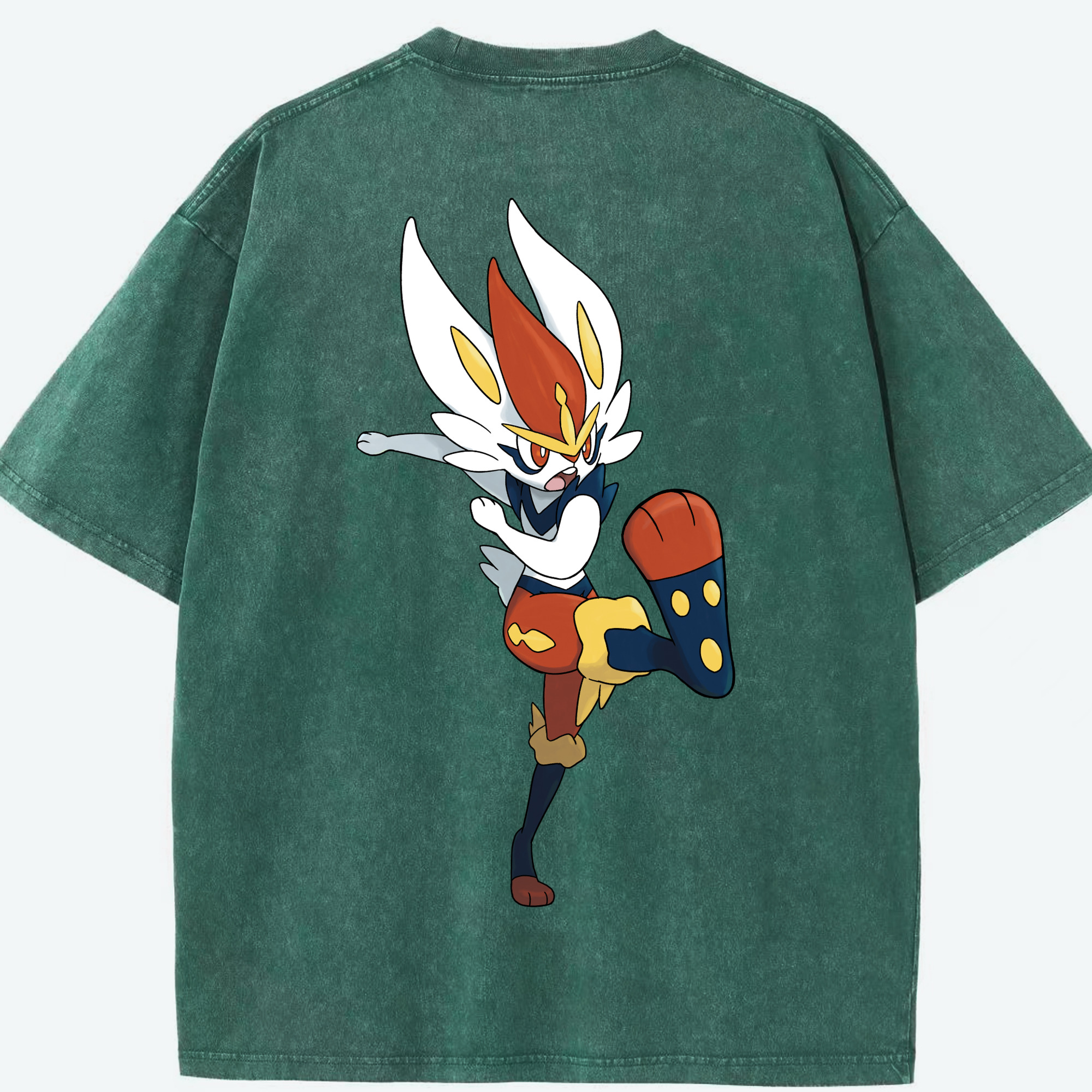 （画像用） ポケットモンスター Pokémon 綿100% ヴィンテージ風 半袖Tシャツ（背面プリント）